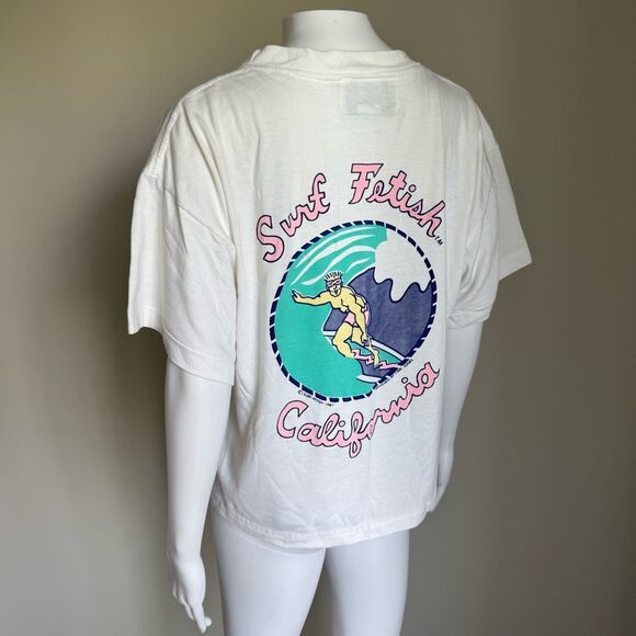Vintage Surf Fetish Surfer Single Stitch T-Shirt - Picture 1 of 10